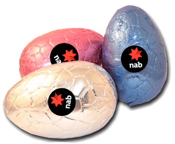 Show details for 100g Hollow Milk Chocolate Easter Egg with label Picture of 100g Hollow Milk Chocolate Easter Egg with label