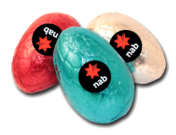 Show details for 17g Hollow Milk Chocolate Easter Egg with label Picture of 17g Hollow Milk Chocolate Easter Egg with label