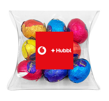 Show details for Large 75g Pillow Pack with Cadbury Milk Solid Eggs Picture of Large 75g Pillow Pack with Cadbury Milk Solid Eggs